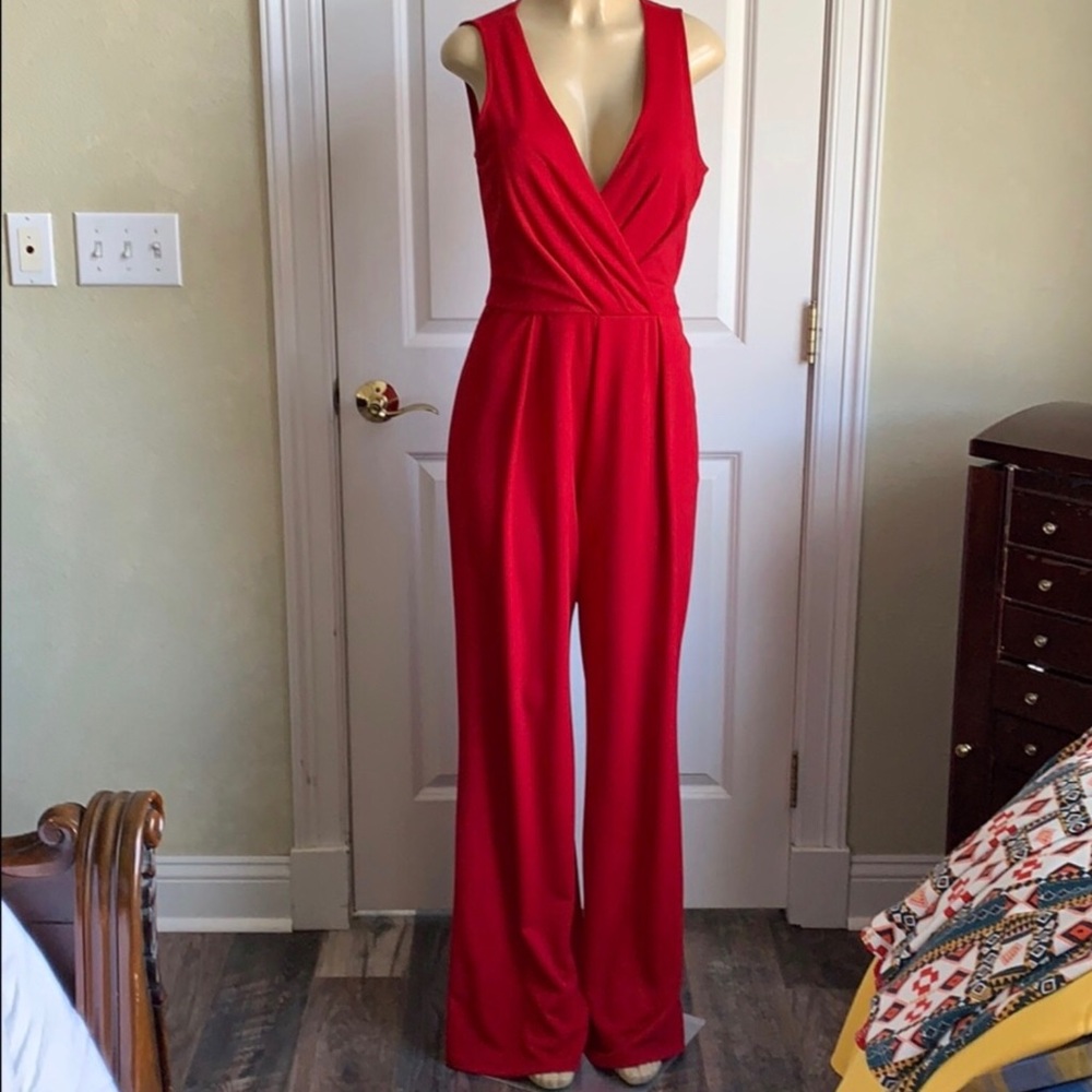 Red Pantsuit